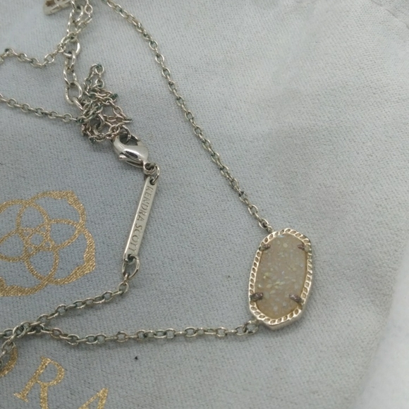 Kendra Scott Elisa goldstone Drusy necklace - Picture 2 of 4